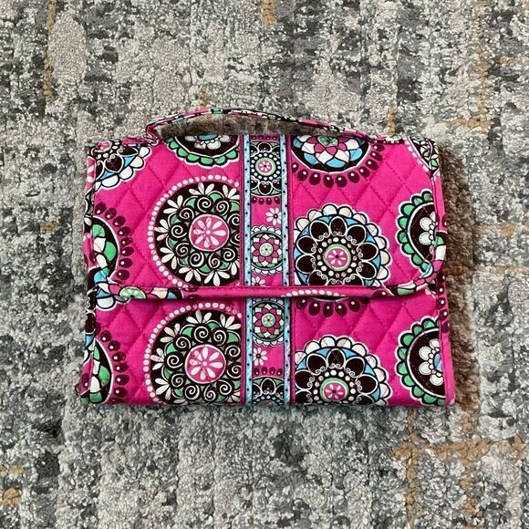 VERA BRADLEY FOLDING COSMETICS/JEWELRY STORAGE CASE! EUC! - Picture 1 of 9